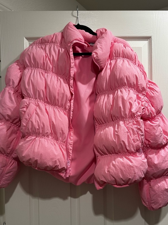 JoyLab Jackets & Blazers - JoyLab Bright Pink pufferJacket